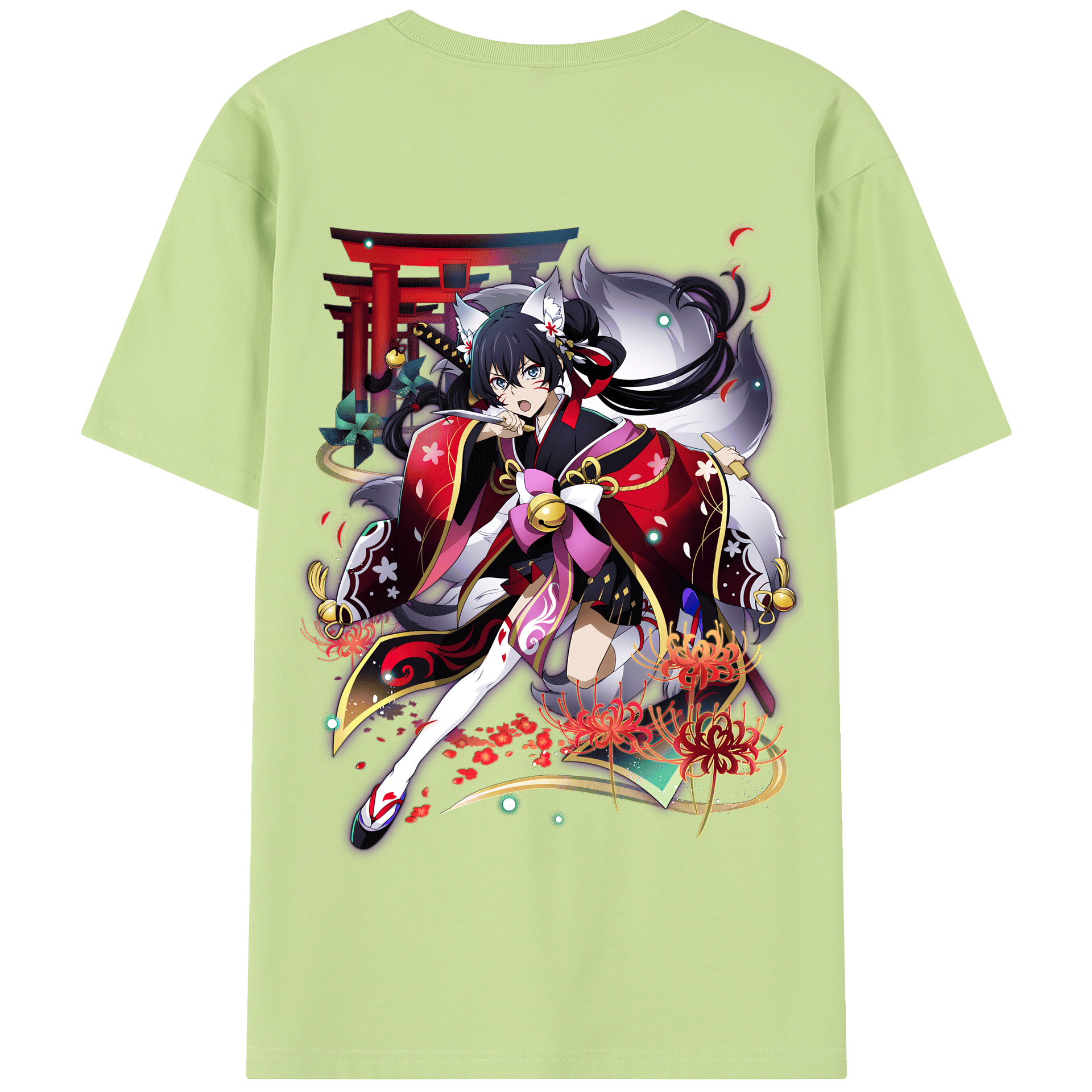 （画像用） 文豪ストレイドッグス Bungo Stray Dogs 綿100％半袖Tシャツ（背面プリント）